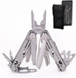 19-in-1 Stainless Steel Multitool - Versatile EDC Gear for Men | Camping, Fishing, Hiking & Firefighting | Pocket, Survival & Fishing Knife with Dual Force Functionality