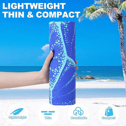 2 Packs Microfiber Oversized Lightweight Thin Beach Towel Compact Sandproof Quick Dry Clearance Towels Extra Large Sand Free Pool Travel Essentials Accessories Women Men Adults Gifts Blue Shark Turtle