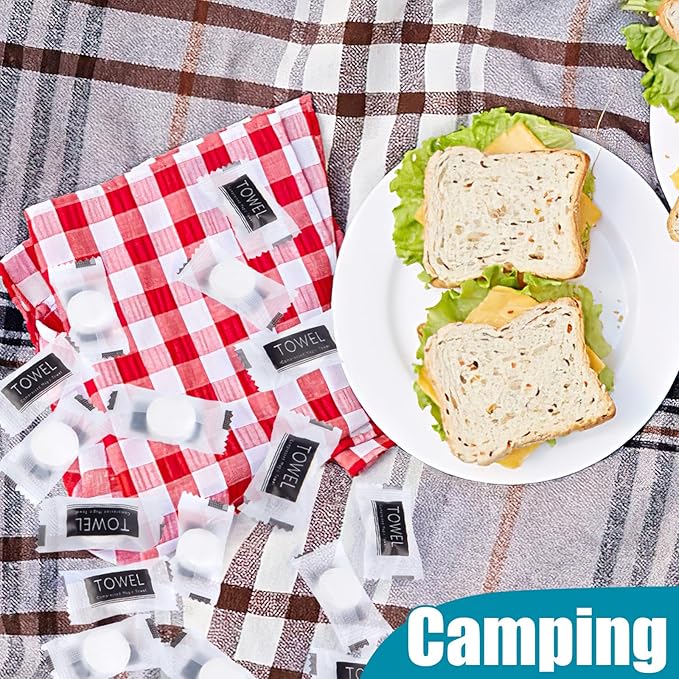 LOVEINUSA Compressed Towels Bulk, 360PCS Mini Disposable Towel Portable Towel Tablets Disposable Travel Towel for Camping Hiking Toilet Paper and Outdoor Activities