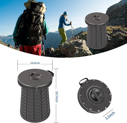 Portable Toilet for Adults, Extra Large 16.5in Height Portable Camping Toilet, Multi-Functional Mobile Toilet, Weight Capacity of 440 pounds, Convenient to Carry, Suitable for Camping, Car
