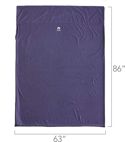 Pike Trail Sleeping Bag Liner – Travel and Camping Sheet, Lightweight and Compact Insert with Full Length Zipper and Guarantee