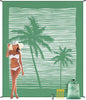 Beach Blanket Sandproof Extra Large Beach Mat Adults Waterproof Quick Drying Sand Free Mat Made by Premium Polyester with 4 Stakes & 4 Corner Pockets for Outdoor Travel Camping Hiking