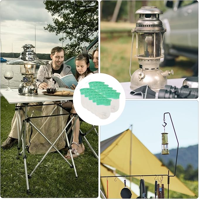 20 Pcs Propane Lanterns Mantles Gas Lamp Mantles Gas Lantern Mantles Propane Lantern Covers Mantles U-Shape Gas Lamp Mantles for Outdoor Camping Lantern