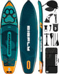 11'6×35" Super Wide Inflatable Stand Up Paddle Board, Ultra Stable Wide SUP for 2+1 People/Family/Big Size, 100L Backpack, All-Round Sup Board, US Big Fin
