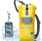 Dry Bags Waterproof (10L - Yellow) - Dry Bags for Kayaking Waterproof - Dry Sack Water Bag - Water Proof Bag - Waterproof Bags for Boating - Waterproof Backpacks - Waterproof Floating Bag