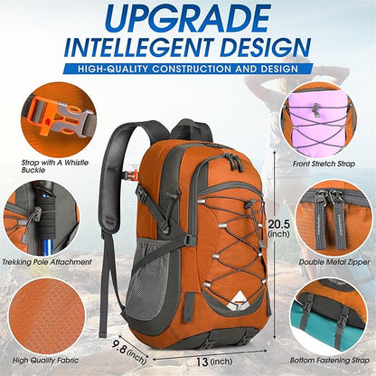 IGOLUMON Hiking Backpack 40L Packable Lightweight Camping Backpack Men Women Waterproof Hiking Daypack Outdoor Travel Daypack