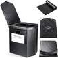 Portable Toilet for Adults, XL Portable Toilet for Camping, 16.5'' Camping Toilet with Lid, Camp Toilet with Handbag, Travel Potty for Camping, Hiking, RoadTrip, Car, Tent (Black Upgraded)