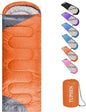 tuphen- Sleeping Bags for Adults Kids Boys Girls Backpacking Hiking Camping Microfiber Liner, Cold Warm Weather 4 Seasons Indoor Outdoor Use, Lightweight & Waterproof
