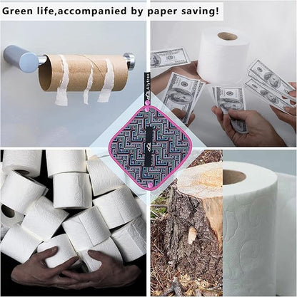 2PCS Pee Cloth Silver Infused for Women Hiking, Pee Rag for Female Peeing Outdoor,Camping Reusable Toilet Paper,Hygienic Urination Solution for Travel