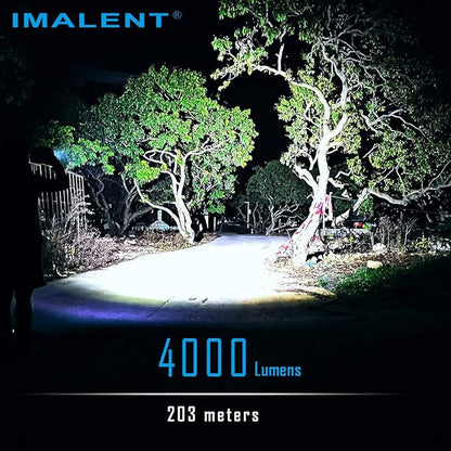 IMALENT LD70 Pocket EDC Flashlight, 4000 Lumens Compact Bright Powerful Flashlights with CREE XHP70.2 LED, Rechargeable Handheld Torch for Camping and Hiking(Blue)