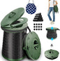 Upgrade XXL Retractable Portable Toilet for Camping Height Adjustable Travel Toilet Foldable Camping Toilet Portable Toilet for Adults Collapsible Stool Camping Toilet with Trash Bag&Star Carry Bag