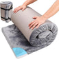 Memory Foam Camping Mattress,3 Inch Thick Portable Floor Mat for Adult Waterproof Sleeping Mat Roll Up Floor Mattress Foldable Backpacking Travel Bed for Hiking,Guest Bed