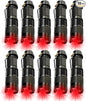 10 Pack Red Light Flashlight Single Mode Red Light Torch with Clip Zoomable Red Flashlight for Hunting Astronomy Aviation Night Observation