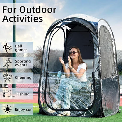 Sportneer Sports Tent, 1 Person Tent Sports Tents for Parents for Cold Day Lightweight Portable Pop Up Tent for Sports Event, Protection from Cold Wind and Rain