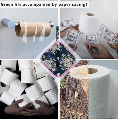 2PCS Pee Cloth Silver Infused for Women Hiking, Pee Rag for Female Peeing Outdoor,Camping Reusable Toilet Paper,Hygienic Urination Solution for Travel