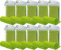 10 Pack Cooling Towels Bulk Microfiber Ice Towel Quick Dry Breathable Chilly Sweat Towel Stay Cool Towel for Neck Face Yoga Gym Workout Running Pilates Beach with Carabin Bag, 40x12'', Green