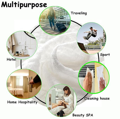 14pcs Compressed Face Towel Tablets, Hand Wipes Extra Large and Thick Portable Compact Disposable Cotton Travel Towel Tissues Handy for Outdoor Hiking Camping Traveling, Home Wipes