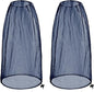 2 Pack Ultra Large Mosquito Net 42x25 Inches Mosquito Head Net Oversized Insect Netting Bug Fits Most Hats for Gardening Hiking Fishing Traveling(Navy Blue)