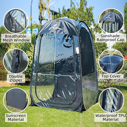 Sportneer Sports Tent, 1 Person Tent Sports Tents for Parents for Cold Day Lightweight Portable Pop Up Tent for Sports Event, Protection from Cold Wind and Rain