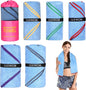 4 Pack Microfiber Camping Towels, Gym Towels Quick Dry Beach Towel with Travel Waterproof Accessory Bag,Super Absorbent Quick Dry Towels for Adults Kids (6, Rose)
