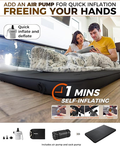 KingCamp Self Inflating Sleeping Pad for Camping Ultra Thick Double Single Foam Mattress High R Value Camping Air Pad Mat, Multi Colors & Sizes