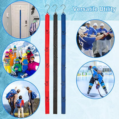3 PACK Hockey Drying Rack With Storage Bag,Hockey Equipment Gear Drying Rack, Sports Gear Organizer Hanging Straps,Ice Goalie Hockey Gifts For Boys Football Baseball Catcher.Outdoor Camping Must Haves
