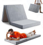 Sleeping Mats for Adults,Memory Foam Camping Folding Pad,Floor Trifold Mattress,Machine Washable Cover,Guest Bed