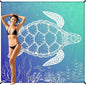 BYDOLL Beach Blanket Waterproof Sandproof 78''×81'' 1-7 Adults Oversized Lightweight Large Picnic Mat Waterproof Sandproof Blanket for Beach