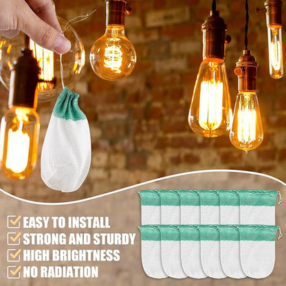 30pcs Propane Lantern Mantles, U-Shape Gas Lantern Covers Shape Replacement Mantles for Outdoor Camping Hiking Fishing Gas Lamp