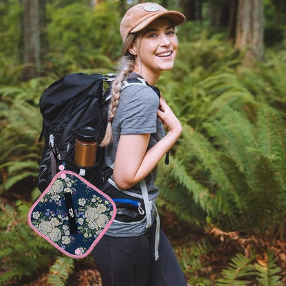 2PCS Pee Cloth Silver Infused for Women Hiking, Pee Rag for Female Peeing Outdoor,Camping Reusable Toilet Paper,Hygienic Urination Solution for Travel
