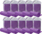 10 Pack Cooling Towels Bulk Microfiber Ice Towel Quick Dry Breathable Chilly Sweat Towel Stay Cool Towel for Neck Face Yoga Gym Workout Running Pilates Beach with Carabin Bag, 40x12'', Purple