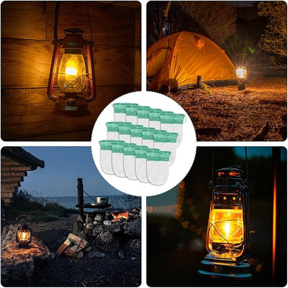 30pcs Propane Lantern Mantles, U-Shape Gas Lantern Covers Shape Replacement Mantles for Outdoor Camping Hiking Fishing Gas Lamp
