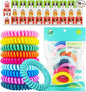 18 Pack Mosquito Repellent Bracelets with 60 Pack Mosquito Patches, DEET-Free Insect & Bug Repellent Wrist Bands for Kids & Adults Outdoor Camping Fishing Traveling