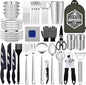Camping Essentials Camping Accessories Gear Must Haves Camper Tent Camping Kitchen Rv Cooking Set Camping Cooking Utensils Set Supplies Gadgets Outdoor Stove Portable Picnic Gifts BBQ Stuff