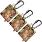 3 Pack Tactical EDC Keychain Pouch with Upgraded D-Ring - Military Mini Molle Utility Organizer for Outdoor, Hiking, Camping, Belt Gear, Zipper Pocket Bag