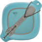 UCO 4-Piece Camping Mess Kit with Bowl, Plate and 3-in-1 Spork Utensil Set