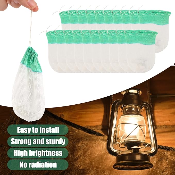 20 Pcs Propane Lanterns Mantles Gas Lamp Mantles Gas Lantern Mantles Propane Lantern Covers Mantles U-Shape Gas Lamp Mantles for Outdoor Camping Lantern