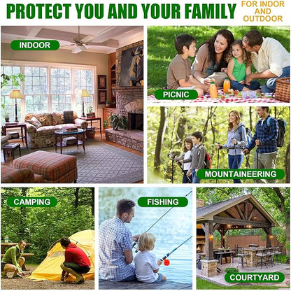 12Pack Mosquito Repellent for Indoor Outdoor, Natural Mosquito Repellent for Yard, Fly Mosquito Control for Room, Mosquito Deterrent for Backyard, Travel, Camping, Human Safe