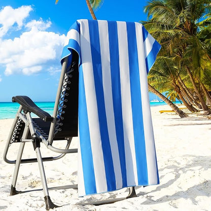 2 Packs Microfiber Oversized Lightweight Thin Beach Towel Sandproof Compact Quick Dry Clearance Towels Extra Large Sand Free Pool Travel Beach Essentials Accessories Women Adult Gift Blue Powder