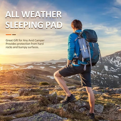 CAMULAND Sleeping Pad for Camping Backpacking Hiking 77.1" x 27.9" Self Inflating Mattress Ultralight Sleeping Mat Inflatable Air Bed