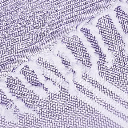 1pcs Large Turkish Cotton Poncho Towel Surf Poncho Changing Towel Robe with Hood and Front Pocket Absorbent Wearable Towel Hooded Beach Towel for Adult Man Women Beach Pool (Purple, Large)