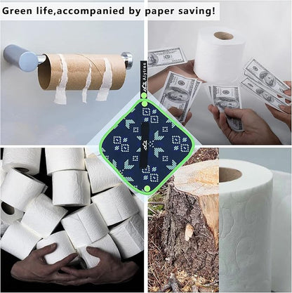 2PCS Pee Cloth Silver Infused for Women Hiking, Pee Rag for Female Peeing Outdoor,Camping Reusable Toilet Paper,Hygienic Urination Solution for Travel