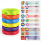 360 Pack Mosquito Repellent Stickers for Kids, with 6 Pack Mosquito Repellent Bracelets, Natural DEET-Free, Plant Ingredients Patches for Kids