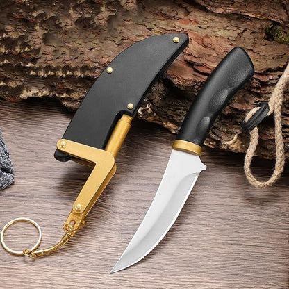 6.69'' Camping Knife Knife with Sheath,Stainless Steels Fixed Blade Knives for Men,Cool Pocket Knife Gifts for Men Women