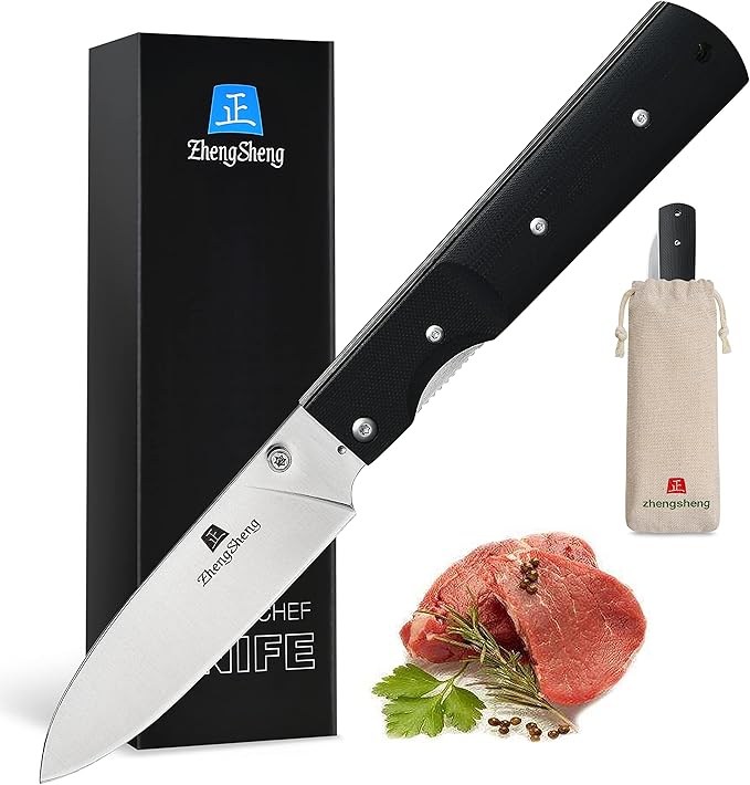 4.5" Folding Utility Knife 440A Stainless Steel Blade G10 Handle Pocket Foldable Fruit knife peeling knife for Outdoor Camping Activities