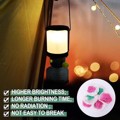 20Pcs Propane Lanterns Mantles 2.6 * 2.8 Inch Small, Gas Lantern Mantles Gas Lamp Mantles Lantern Covers Propane Light Mantles for Lantern Outdoor Camping Hiking Party