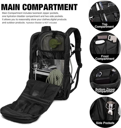 Mardingtop Tactical Backpacks Molle Hiking daypacks for Motorcycle Camping Hiking Military Traveling,25L Backpack