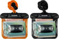 2Pack Waterproof Car Key FOB Case Floating Wallet Pouch for Remote Keys ID Credit Card Cash Money Submersible Dry Bag Holder (2, Black + Orange)