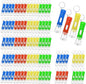 100 Pcs Mini Flashlight Keychains Bulk for Kids Assorted Colors Torch Keyring LED Bright Party Favors, Camping, Travel, Home or Office(4 Colors)
