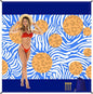 Sandproof Waterproof Beach Blanket, 80"x80" Large Beach Mat for 4-6 Adults, Lightweight Quick Dry Windproof Picnic Mat